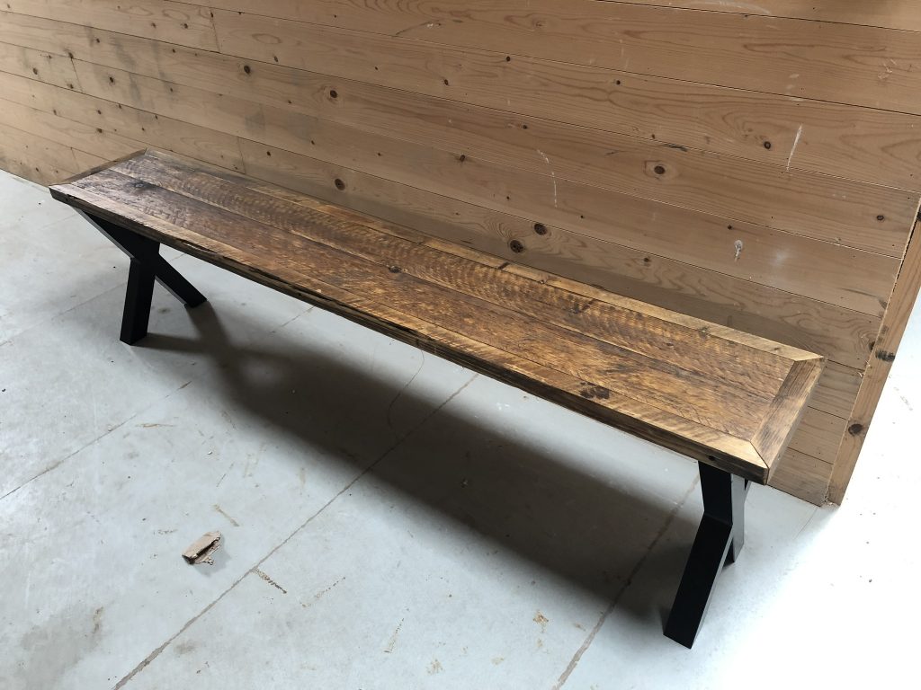 Industrial Plank Bench