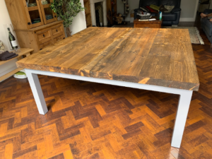 Industrial Bespoke Handmade Square Dining Table