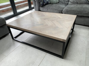 Oak Herringbone Coffee Table